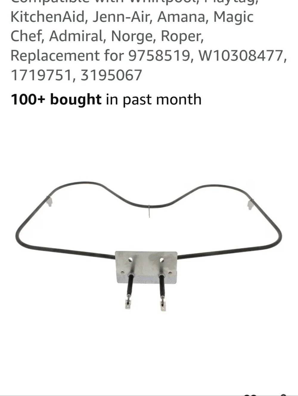 Oven Bake Element - Replacement Heating Element